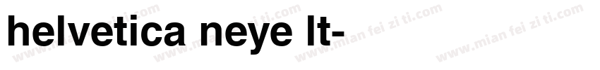 helvetica neye lt字体转换